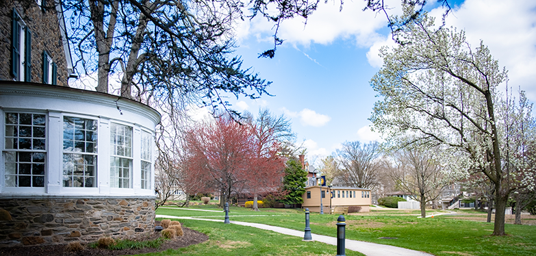 campus in the spring