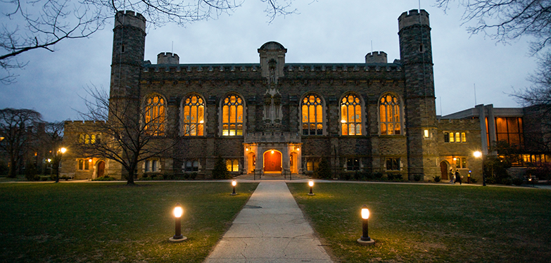 Campus at night